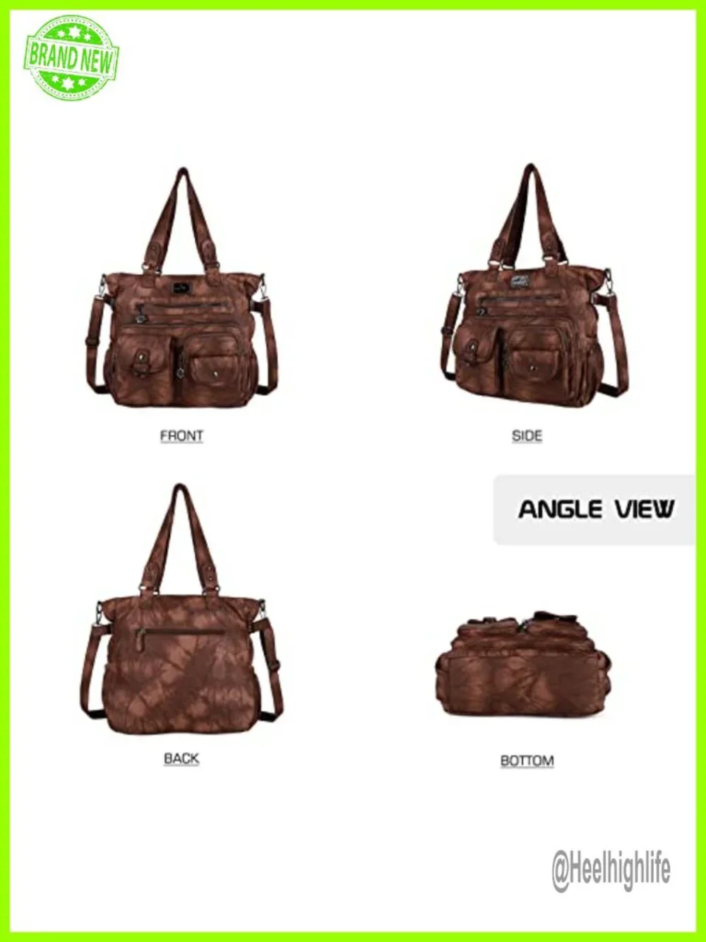 Large PU Leather Hobo Bag with Crossbody Strap, Shoulder Bag for Women
